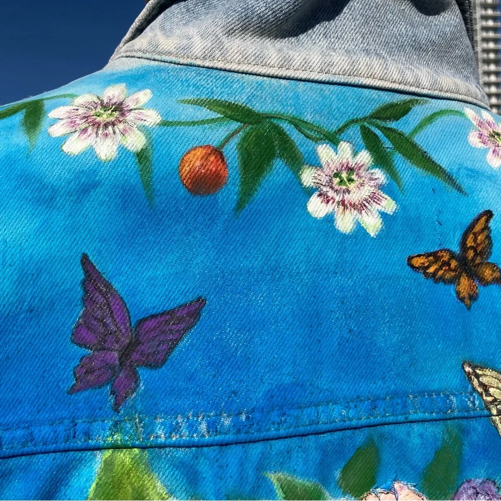 Hand Painted Frida Kahlo Jacket - Picture 7 of 16
